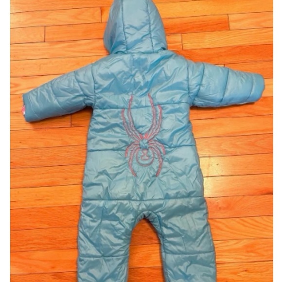 Spyder Reversible Water Resistant Baby Bunting Snowsuit 6m-12m Org $115 - Picture 6 of 6